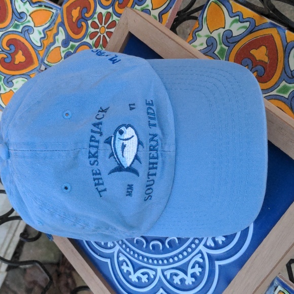 Southern Tide Blue Original Skipjack Six Panel Cotton Ball Cap Embroider… - Picture 12 of 12